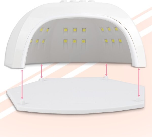 UV LED lampa NL-3 168W 42 LED pro manikúru a pedikúru