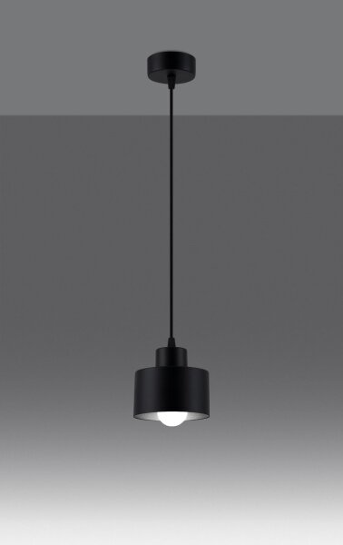 Sollux SL.1132 - Lustr na lanku SAVAR 1xE27/60W/230V černá