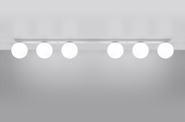 Sollux SL.1150 - Stropní svítidlo YOLI 6xG9/12W/230V bílá