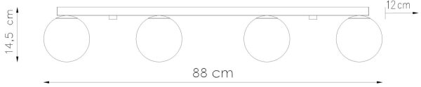 Sollux SL.1149 - Stropní svítidlo YOLI 4xG9/12W/230V bílá