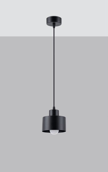 Sollux SL.1132 - Lustr na lanku SAVAR 1xE27/60W/230V černá