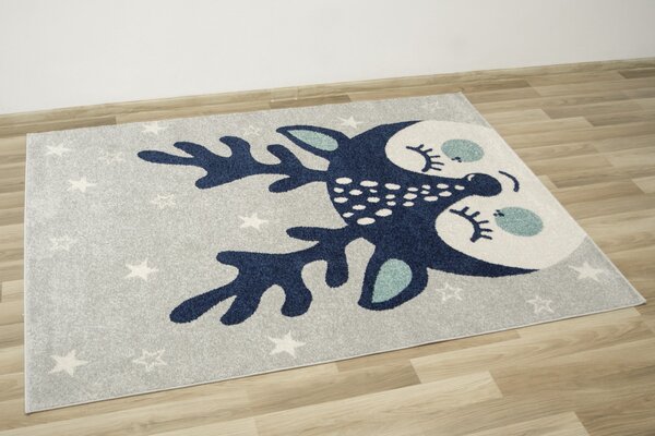 Makro Abra Dětský kusový koberec Emily Kids 5766A Jelen Modrý Rozměr: 120x170 cm