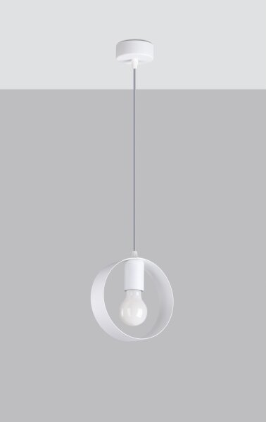 Sollux SL.1137 - Lustr na lanku TITRAN 1xE27/60W/230V bílá