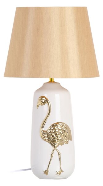 BigBuy Home Stolní lampa Keramický Zlatá Bílý 32 x 32 x 43 cm