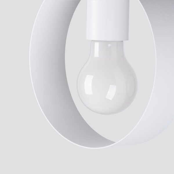 Sollux SL.1137 - Lustr na lanku TITRAN 1xE27/60W/230V bílá
