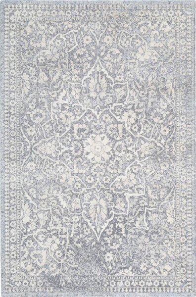 Kusový koberec vlněný Agnella Diamond Yoko Alabastr Modrý (binding) Rozměr: 133x195 cm