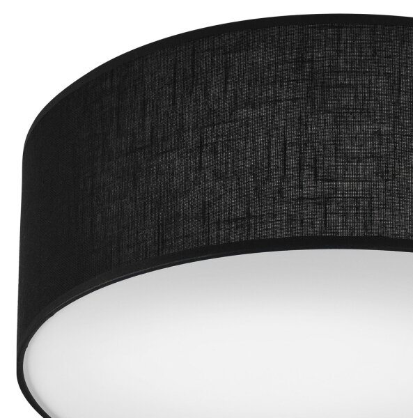 Stropní svítidlo SIRJA 1xE27/60W/230V pr. 35 cm černá