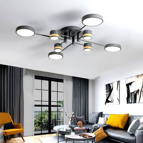 Toolight Stropní LED osvětlení s dálkovým ovladačem APP528-8C šedá
