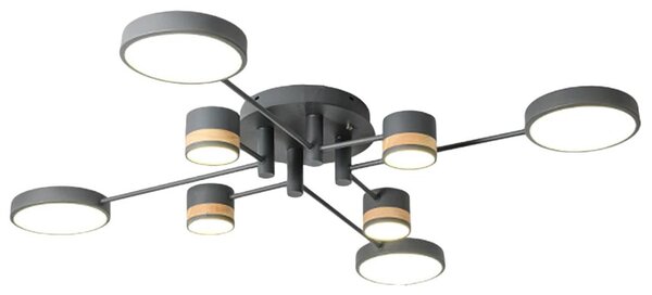 Toolight Stropní LED osvětlení s dálkovým ovladačem APP528-8C šedá