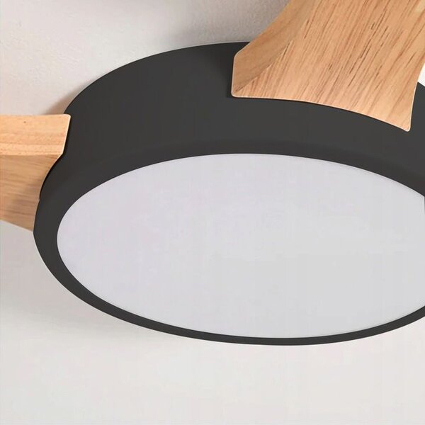 Toolight Stropní LED osvětlení s dálkovým ovládáním APP526-5C černé