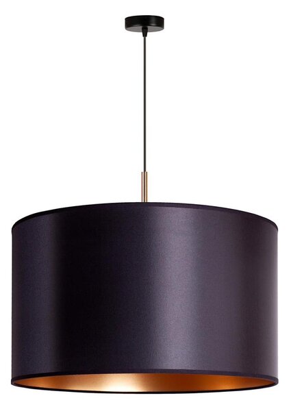 Duolla - Lustr na lanku CANNES 1xE27/15W/230V pr. 50 cm černá/měděná