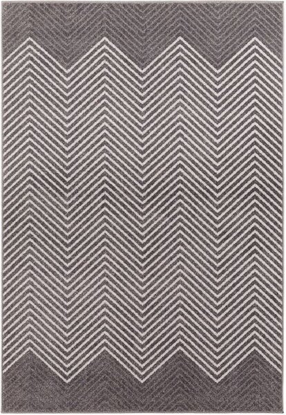 Kusový koberec moderní Agnella Meteo Zefir Platyna Šedý Rozměr: 80x160 cm