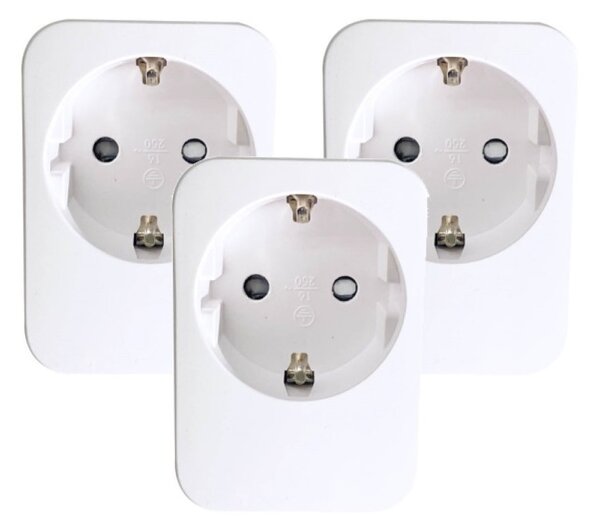 Immax NEO 07761C - SADA 3x Chytrá zásuvka NEO LITE 3680W/230V/16A Wi-Fi Tuya SCHUKO
