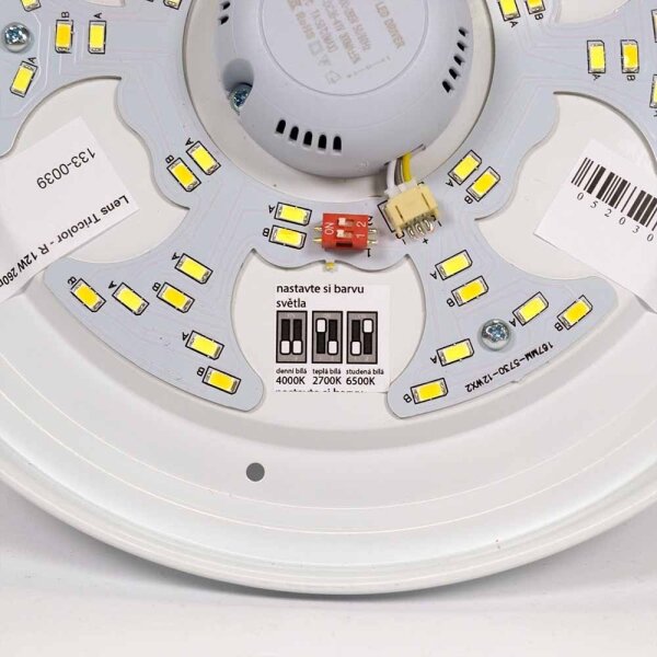 APLED - LED Stropní svítidlo se senzorem LENS PP TRICOLOR LED/18W/230V 1210lm