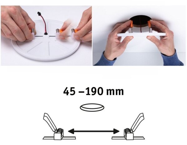 Paulmann 92392 - LED/17,5W IP44 Koupelnové podhledové svítidlo VARIFIT 230V