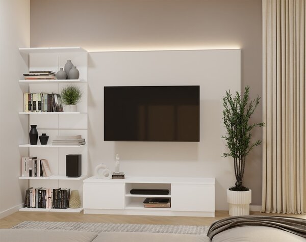 TP Living Regál FRAME 180 cm bílý