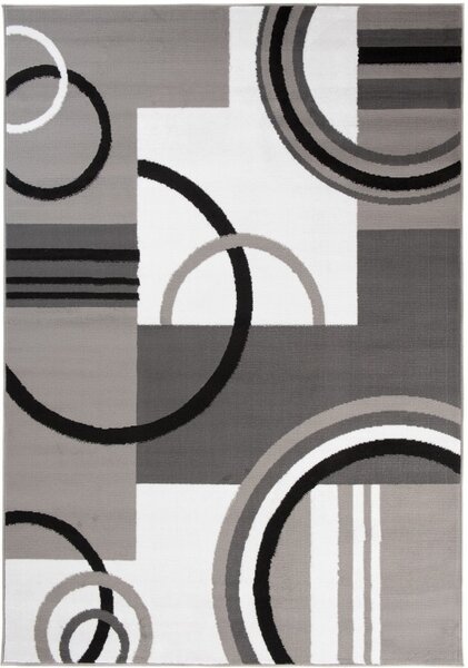 Makro Abra Kusový koberec moderní MAYA Z897F šedý Rozměr: 80x150 cm