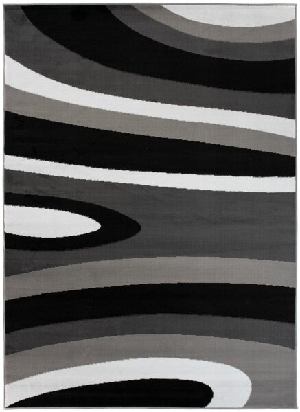 Makro Abra Kusový koberec moderní MAYA Z895A černý šedý Rozměr: 130x190 cm