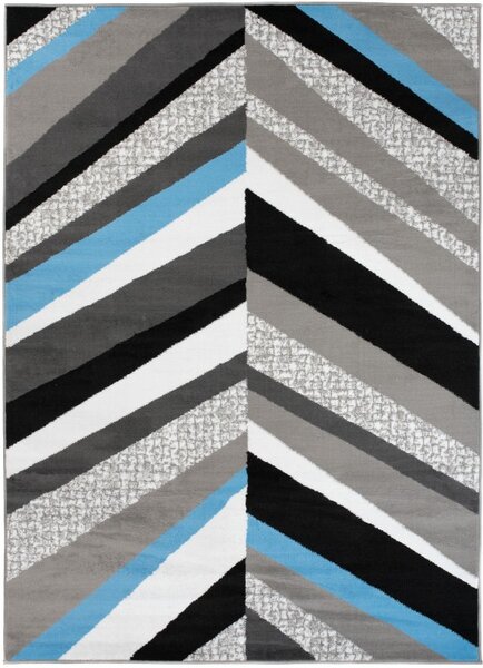Makro Abra Kusový koberec moderní MAYA Z899C šedý modrý Rozměr: 80x150 cm