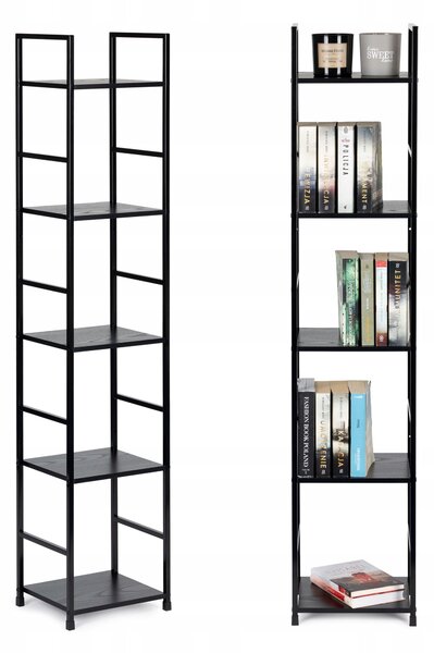 Regál ModernHome 29 cm x 144,5 cm x 23,5 cm černý