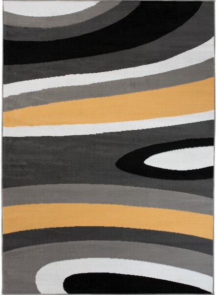 Makro Abra Kusový koberec moderní MAYA Z895A žlutý šedý Rozměr: 200x250 cm