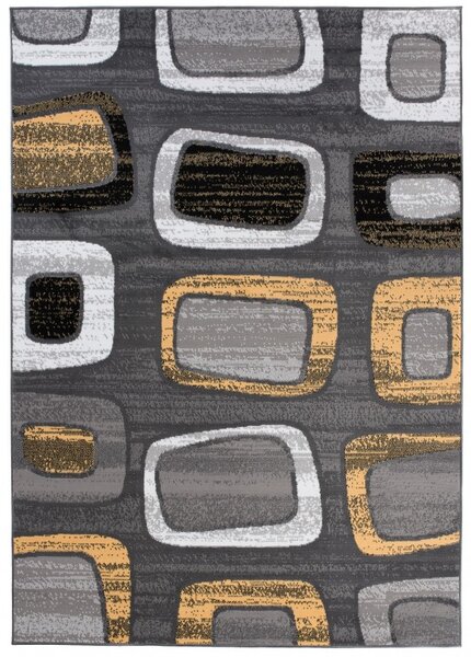 Makro Abra Kusový koberec moderní MAYA T965C žlutý šedý Rozměr: 200x300 cm