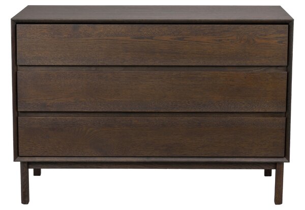 Tmavá dubová komoda ROWICO MACKAY 110 x 45 cm