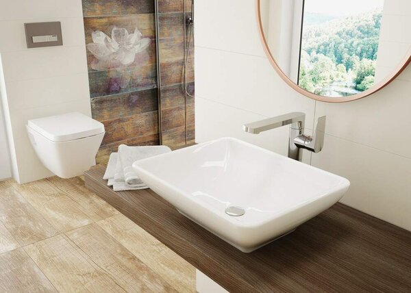 Deante Umyvadlo na desku Gardenia 49x39 cm - CDG 6U5S, keramika