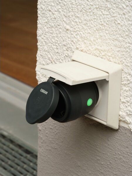 Osram - Chytrá venkovní zásuvka SMART+ MATTER SCHUKO 3680W/230V/16A IP44 Wi-Fi