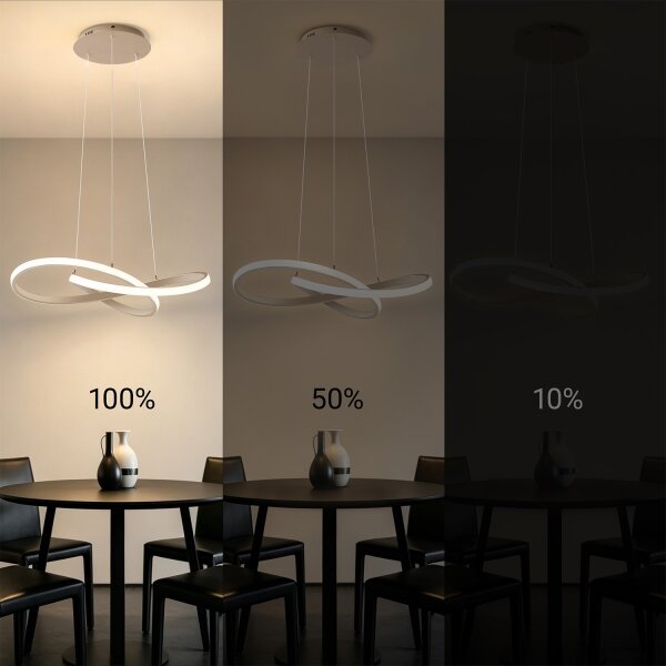 Brilagi - LED Stmívat. lustr na lanku INFINITY LED/55W/230V 50x50 cm béžová + DO