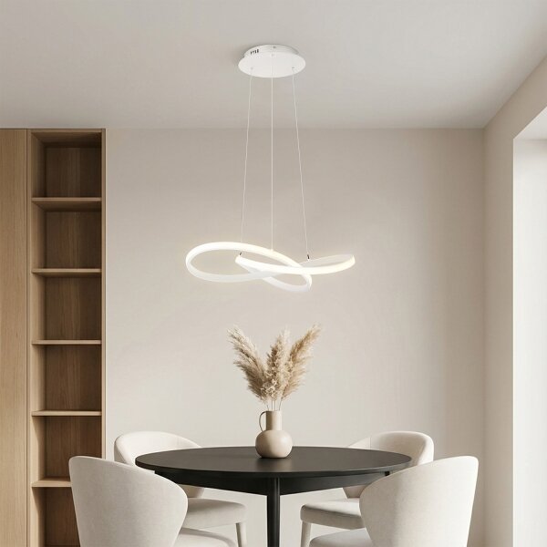 Brilagi - LED Stmívat. lustr na lanku INFINITY LED/55W/230V 50x50 cm bílá + DO