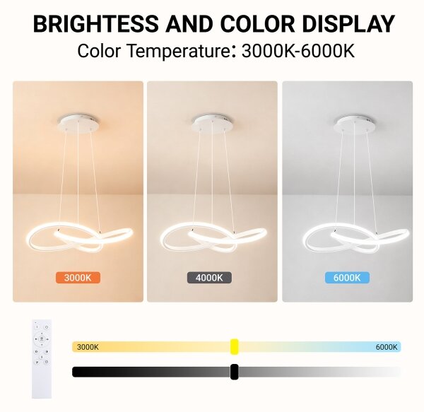 Brilagi - LED Stmívat. lustr na lanku INFINITY LED/55W/230V 50x50 cm bílá + DO