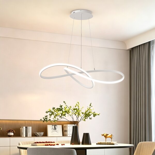 Brilagi - LED Stmívat. lustr na lanku INFINITY LED/80W/230V 80x80 cm bílá + DO