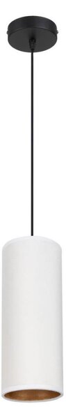 Lustr na lanku AVALO 1xE27/60W/230V bílá/měděná