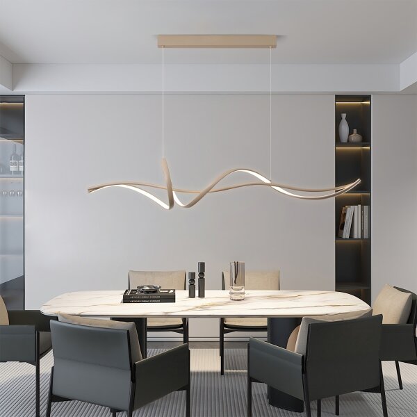 Brilagi - LED Stmív. lustr na lanku SIGNATURE LED/55W/230V 120x23 cm béžová + DO