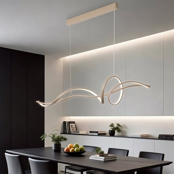 Brilagi - LED Stmív. lustr na lanku SIGNATURE LED/55W/230V 120x23 cm béžová + DO
