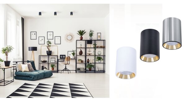 Bodové svítidlo CHLOE 1xGU10/35W/230V kulatý matný chrom/zlatá