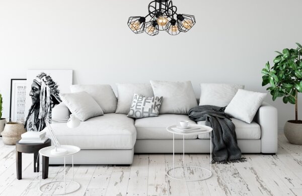 Přisazený lustr CEED 5xE27/60W/230V