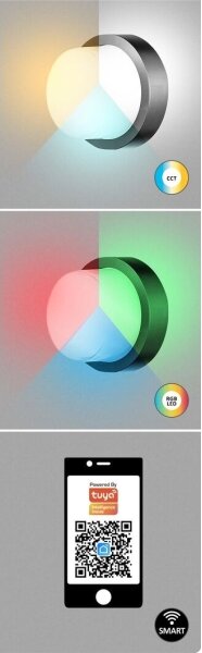 Rabalux 7246 - LED RGBW Venkovní svítidlo DURBE LED/10W/230V IP54 Wi-Fi Tuya
