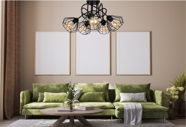 Přisazený lustr CEED 5xE27/60W/230V