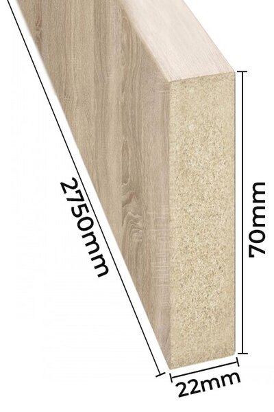 Lameo Dekorativní stěnová lamela - dub sonoma 22x70