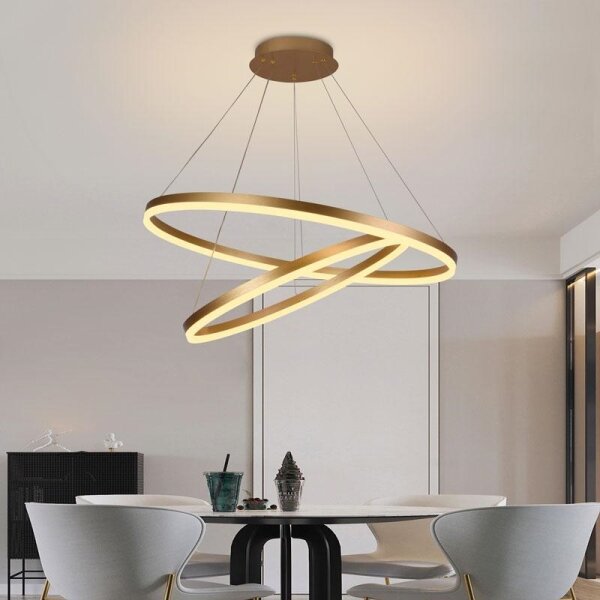 LED Stmívatelný lustr na lanku LED/100W/230V 3000-6500K + dálkové ovládání