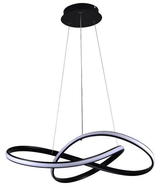 Brilagi - LED Stmívatelný lustr na lanku COSMOWAVE LED/70W/230V černá + DO