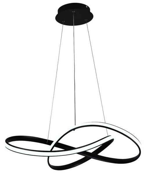 Brilagi - LED Stmívatelný lustr na lanku COSMOWAVE LED/70W/230V černá + DO