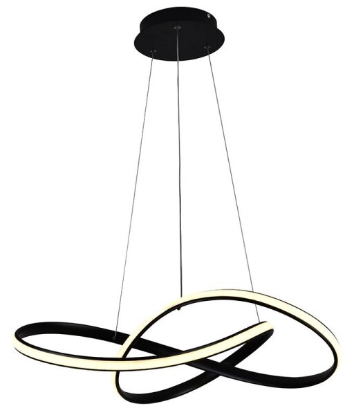 Brilagi - LED Stmívatelný lustr na lanku COSMOWAVE LED/70W/230V černá + DO