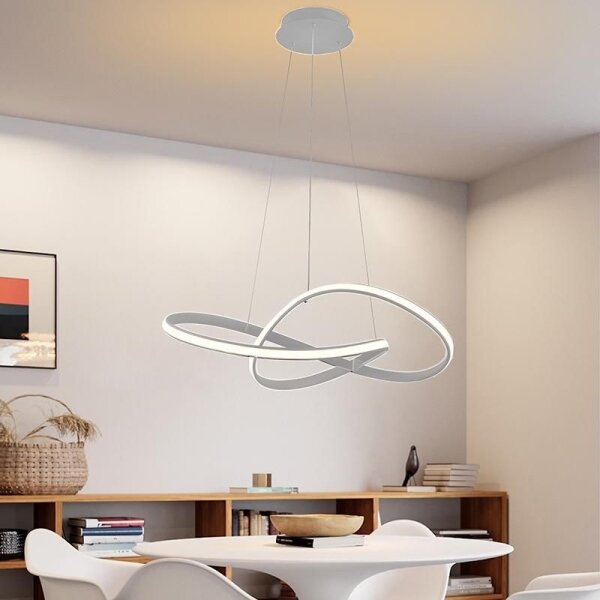 Brilagi-LED Stmívatelný lustr na lanku COSMOWAVE LED/70W/230V 3000-6500K stří+DO