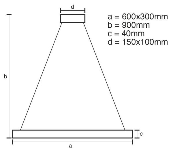 LED Stmívatelný lustr na lanku LED/40W/230V 3000-6500K + dálkové ovládání