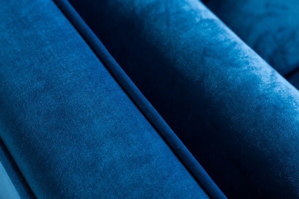 Luxusní pohovka COZY VELVET 220 CM modrá samet Nábytek | Obývací pokoj | Sedací soupravy a pohovky | Pohovky | Pevné