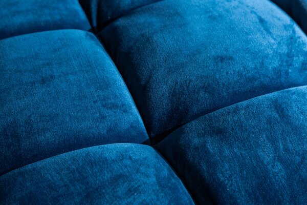 Luxusní pohovka COZY VELVET 220 CM modrá samet Nábytek | Obývací pokoj | Sedací soupravy a pohovky | Pohovky | Pevné