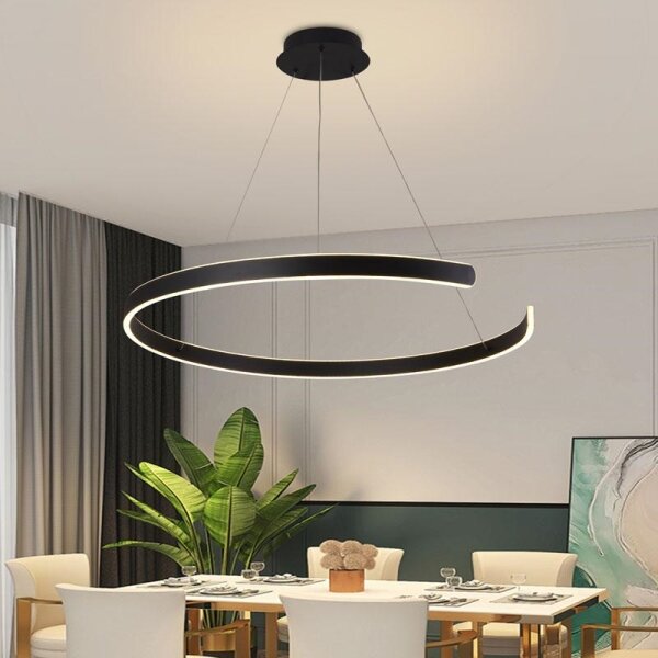LED Stmívatelný lustr na lanku LED/100W/230V 3000-6500K + dálkové ovládání